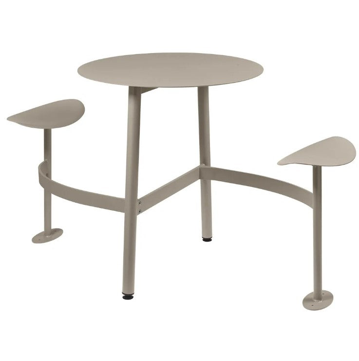 Load image into Gallery viewer, BOLDER 2-Seater Modular Round Outdoor Table with Integrated Seating - Custom Wood Designs BOLDER 2-Seater Modular Round Outdoor Table with Integrated Seating made from [material] –  [use_case] | Custom Wood Designs
