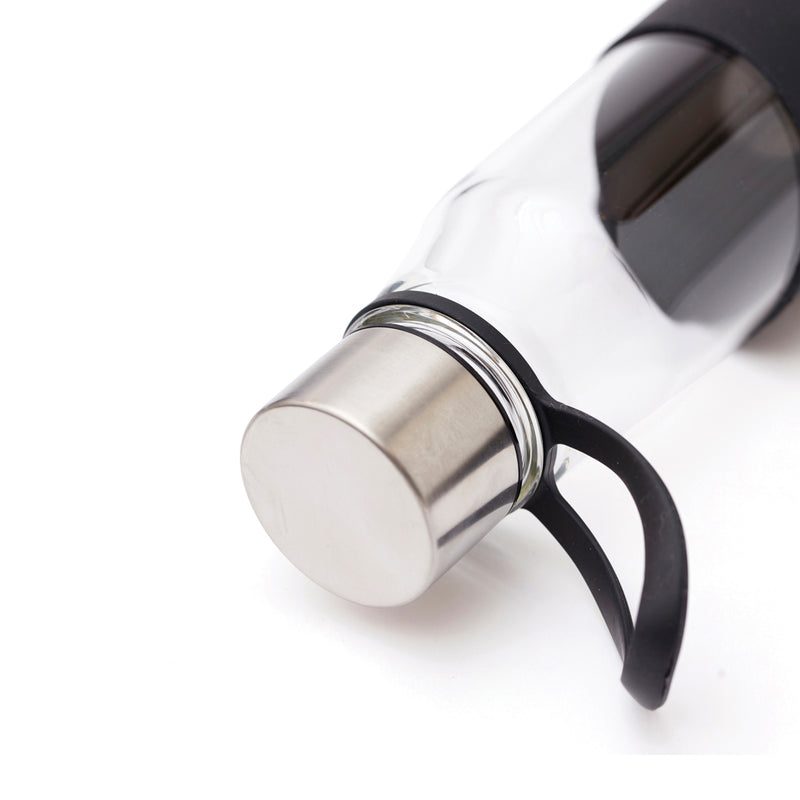 Load image into Gallery viewer, Lean Glass Water Bottle - Custom Wood Designs
