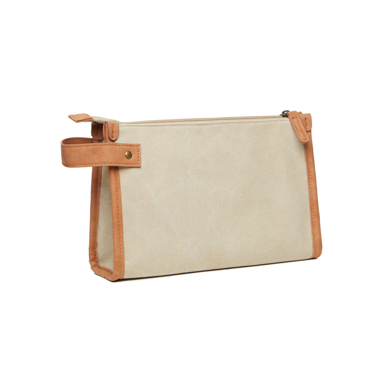 Load image into Gallery viewer, Bosle GRS recycled canvas toiletry bag - Custom Wood Designs
