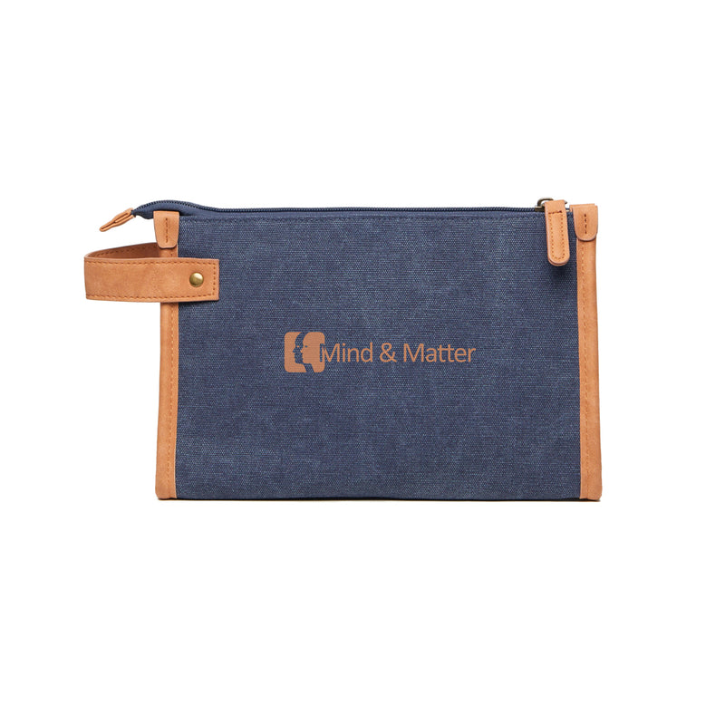 Load image into Gallery viewer, Bosle GRS recycled canvas toiletry bag - Custom Wood Designs

