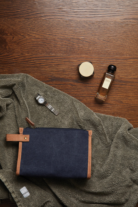 Bosle GRS recycled canvas toiletry bag - Custom Wood Designs