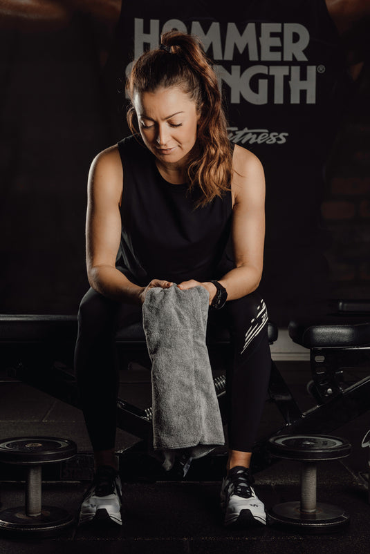 GRS RPET active dry towel 40 x 80cm - Custom Wood Designs