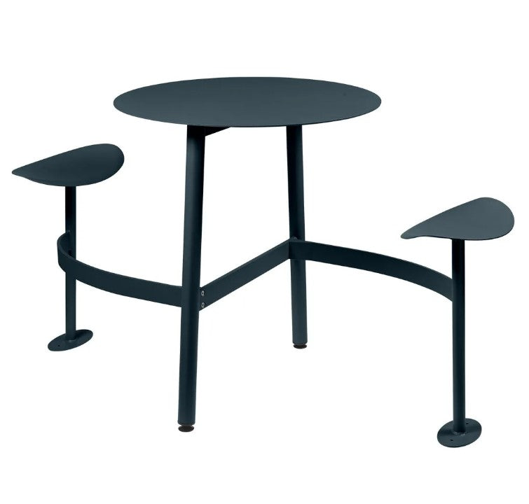 Load image into Gallery viewer, BOLDER 2-Seater Modular Round Outdoor Table with Integrated Seating - Custom Wood Designs BOLDER 2-Seater Modular Round Outdoor Table with Integrated Seating made from [material] –  [use_case] | Custom Wood Designs
