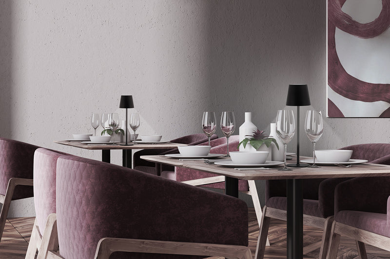 Load image into Gallery viewer, Securit® FELINE Table Lamp - Black (Pack of 6) - Custom Wood Designs
