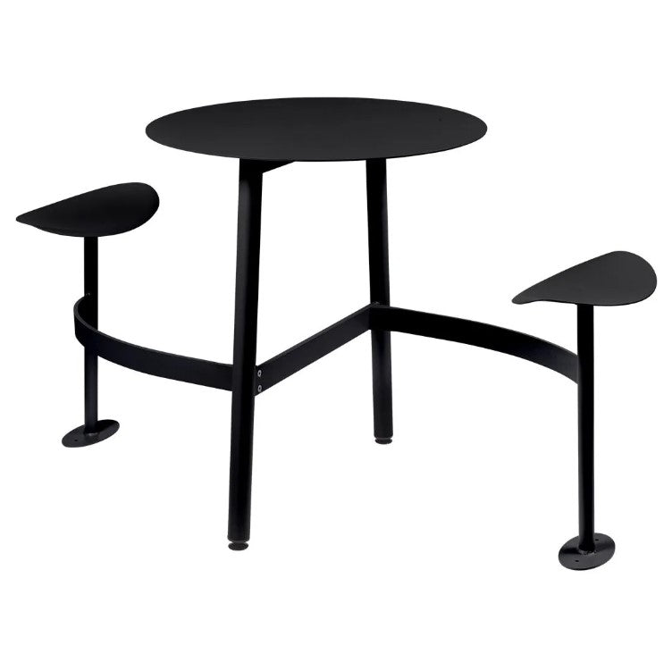 Load image into Gallery viewer, BOLDER 2-Seater Modular Round Outdoor Table with Integrated Seating - Custom Wood Designs BOLDER 2-Seater Modular Round Outdoor Table with Integrated Seating made from [material] –  [use_case] | Custom Wood Designs
