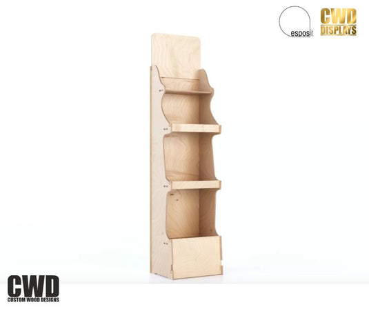 Albus Bottle and Product Display Stand - Custom Wood Designs