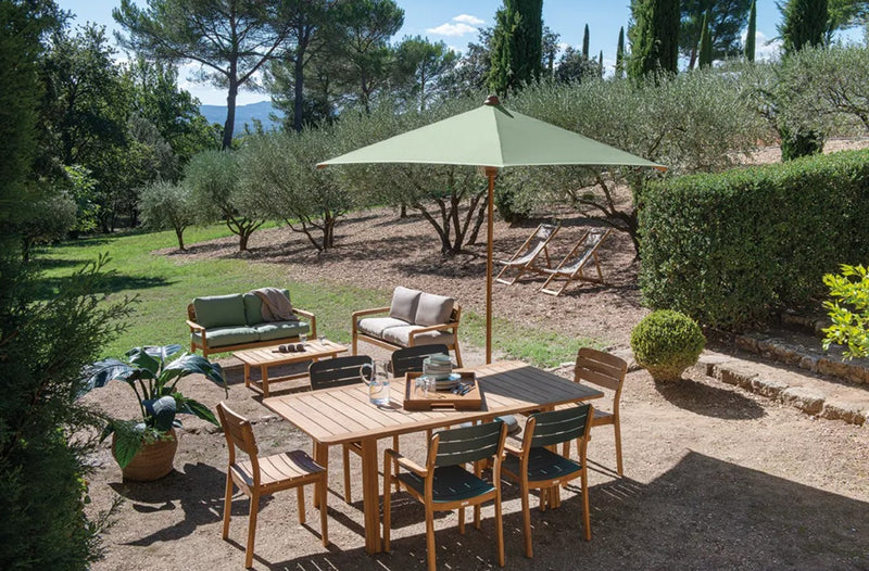 Load image into Gallery viewer, LODGE Teak Outdoor Armchair - Custom Wood Designs LODGE Teak Outdoor Armchair made from [material] –  [use_case] | Custom Wood Designs
