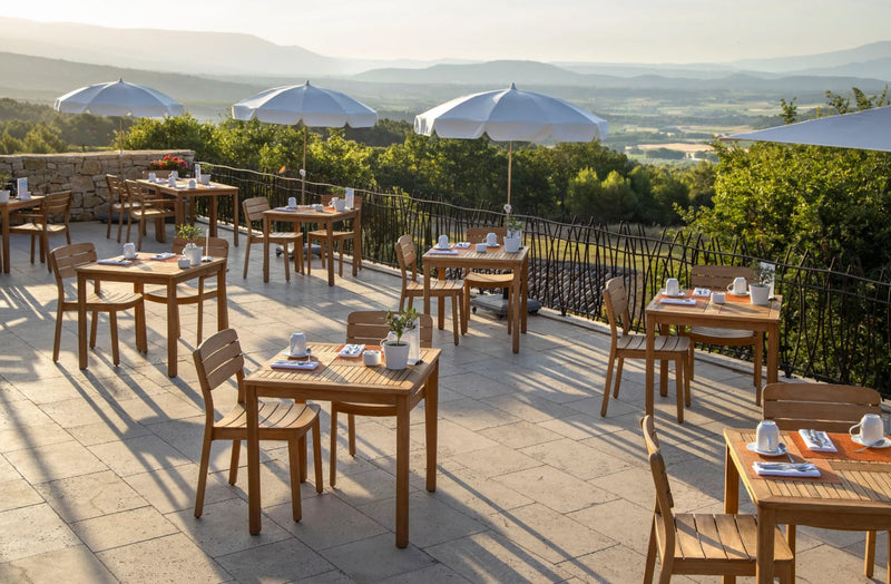 Load image into Gallery viewer, LODGE Teak Outdoor Armchair - Custom Wood Designs LODGE Teak Outdoor Armchair made from [material] –  [use_case] | Custom Wood Designs
