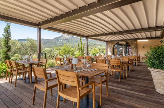 LODGE Teak Outdoor Armchair - Custom Wood Designs LODGE Teak Outdoor Armchair made from [material] –  [use_case] | Custom Wood Designs