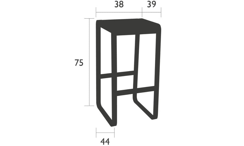 Load image into Gallery viewer, Bellevie Bar Stool High - Custom Wood Designs Bellevie Bar Stool High made from [material] – Ideal for [use_case] | Custom Wood Designs
