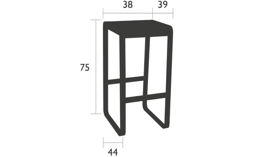 Bellevie Bar Stool High - Custom Wood Designs Bellevie Bar Stool High made from [material] – Ideal for [use_case] | Custom Wood Designs