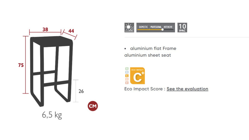 Load image into Gallery viewer, Bellevie Bar Stool High - Custom Wood Designs Bellevie Bar Stool High made from [material] – Ideal for [use_case] | Custom Wood Designs
