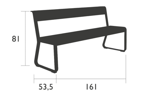 Bellevie Bench with Backrest - Custom Wood Designs Bellevie Bench with Backrest made from [material] – Ideal for [use_case] | Custom Wood Designs