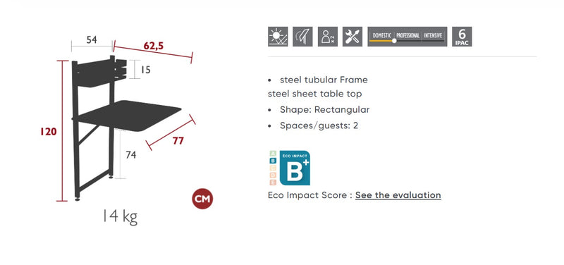 Load image into Gallery viewer, Bistro Balcony Table Foldable - Custom Wood Designs Bistro Balcony Table Foldable made from [material] – Ideal for [use_case] | Custom Wood Designs
