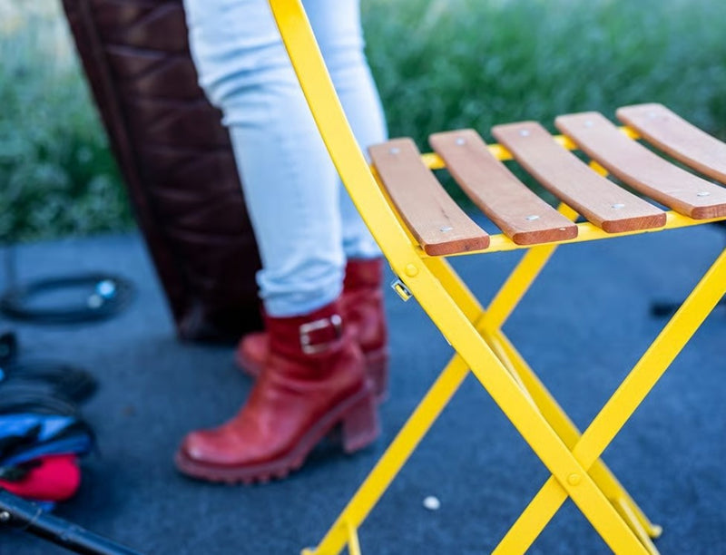 Load image into Gallery viewer, Bistro Natural Chair Wood &amp; Metal - Custom Wood Designs Bistro Natural Chair Wood &amp; Metal made from [material] – Ideal for [use_case] | Custom Wood Designs
