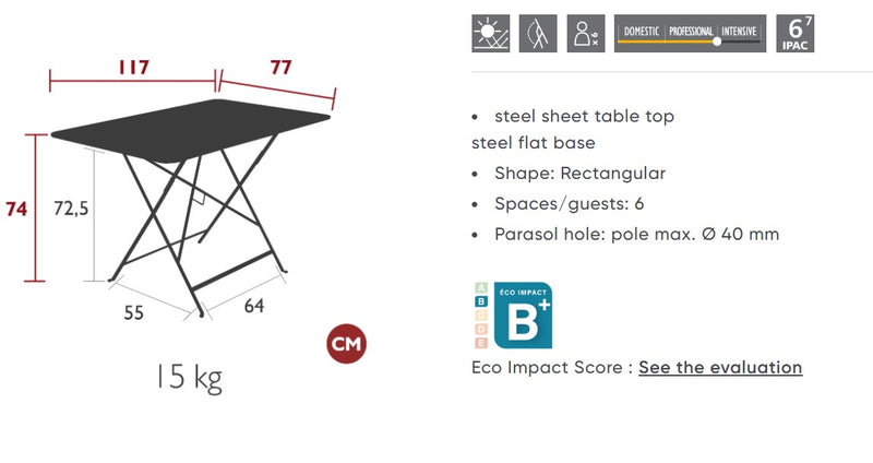 Load image into Gallery viewer, Bistro Table 117 x 77 cm Foldable - Custom Wood Designs Bistro Table 117 x 77 cm Foldable made from [material] –  [use_case] | Custom Wood Designs
