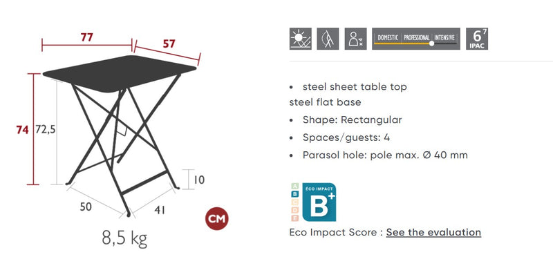 Load image into Gallery viewer, Bistro Table 77 x 57 cm Foldable - Custom Wood Designs Bistro Table 77 x 57 cm Foldable made from [material] –  [use_case] | Custom Wood Designs
