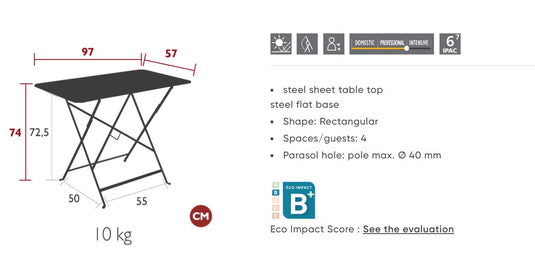 Bistro Table 97 x 57 cm - Custom Wood Designs Bistro Table 97 x 57 cm made from [material] –  [use_case] | Custom Wood Designs