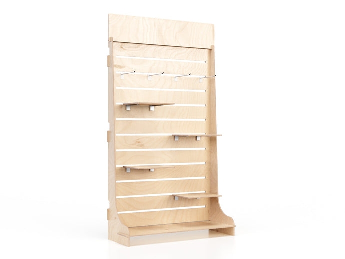 Blister Nove Display Unit – floor display with adjustable shelves.