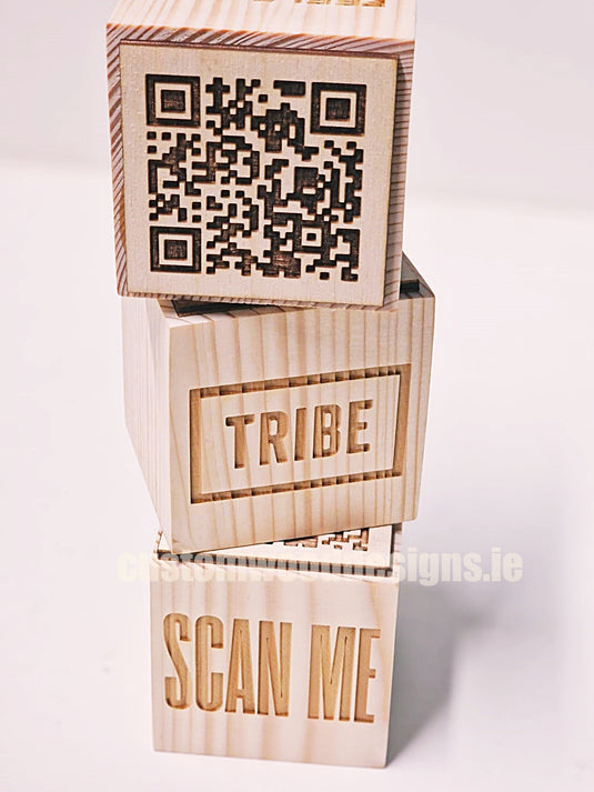 QR Code Block Natural 5 sides Branded 10-1000 Custom Wood Designs CU446E_1_78c2ee83-692d-41ba-a057-3e953a661895
