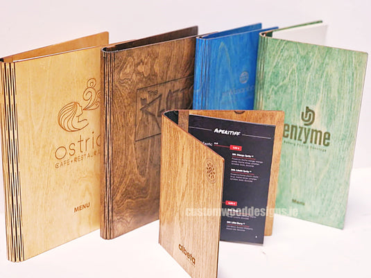 20 x Wood Menu 20x40cm Custom Wood Designs __label: Multibuy CU9794_1_1b66d11b-8e00-482b-90b4-55412b644a47