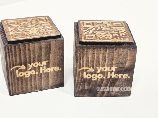 QR Code Block 5 sides Stained & Branded 10-1000 Custom Wood Designs CUSTOM_1_57fcf548-f167-4216-beb4-f3bbb1b3c7d3