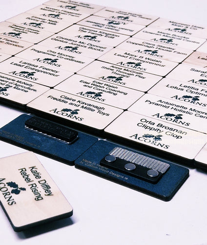 Blonde Birch Name Badges MOQ 10pcs Bespoke Made Custom Wood Designs __label: Multibuy CUSTOM_1_c205e47d-3a56-4be1-9969-b2b09b5499d8
