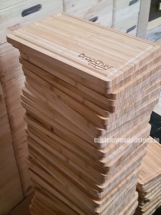 Wooden Bamboo Chopping Board  pack of 25 - Custom Wood Designs