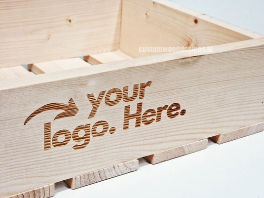 Natural Pine Crate-Style Counter Display – Rustic and Functional - Custom Wood Designs