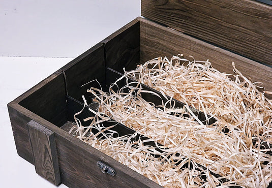 Rustic 3 Bottle Box - Brown x 25 Corporate Gift Box with Wood Wool Custom Wood Designs __label: Multibuy box corporate gift hamper triple wine box wood wool CustomWoodDesignsIrelandCorporategiftboxesBottleBoxesGiftingboxesforbottleslaserengravedbottleboxespersonalisedbottleboxesCorporateboxesrusticboxwinebo_8_610e67bf-5269-48de-b65c-59430