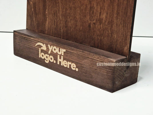 Clipboard Block Set - A4 Rich Brown x10 Custom Wood Designs CustomWoodDesignsIrelandDoublesidedA4sizePointofsaleInformationholderA4clipboardandblocksetInformationDisplayretailhospitalitycorporateCWD_11_60603078-bb94-443d-a2a5-db9a90f890a8