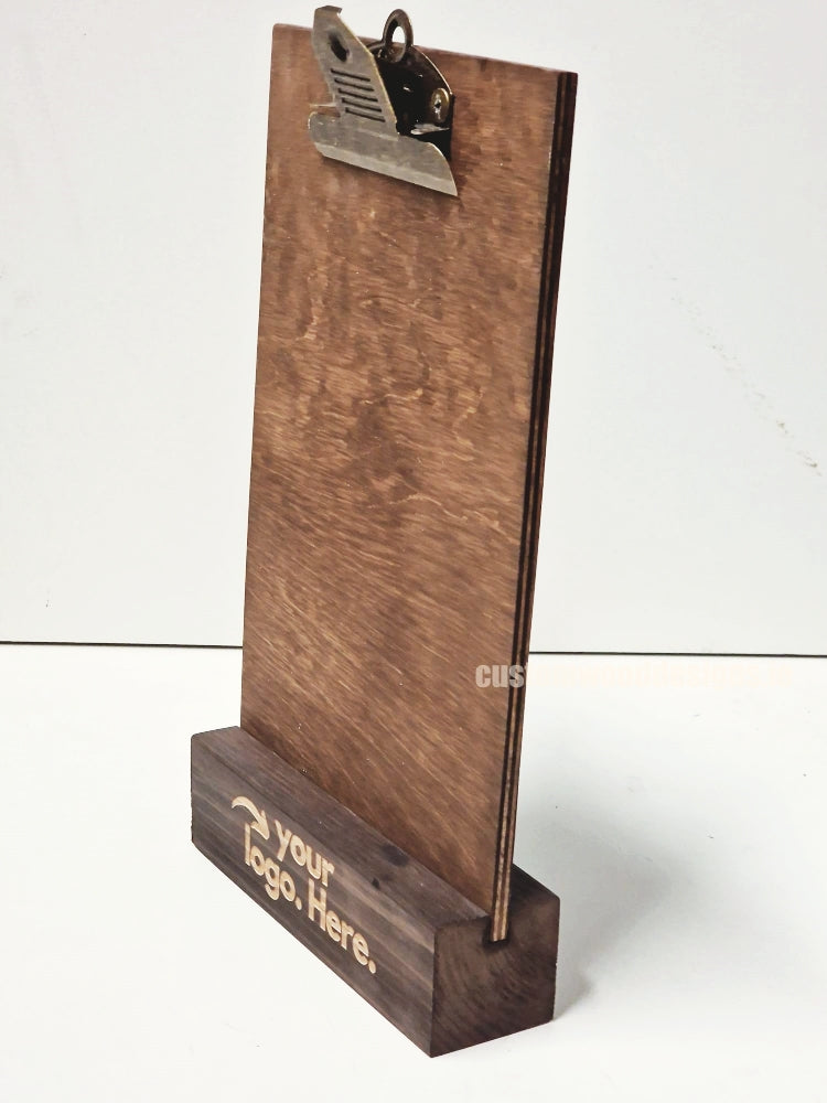 Load image into Gallery viewer, Clipboard Block Set - A5 Rich Brown x10 Custom Wood Designs CustomWoodDesignsIrelandDoublesidedA4sizePointofsaleInformationholderA4clipboardandblocksetInformationDisplayretailhospitalitycorporateCWD_1_90b0b253-29aa-48fa-a95a-3c332b6fff57
