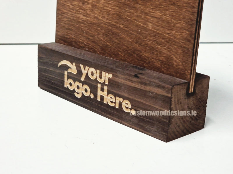 Load image into Gallery viewer, Clipboard Block Set - A5 Rich Brown x10 Custom Wood Designs CustomWoodDesignsIrelandDoublesidedA4sizePointofsaleInformationholderA4clipboardandblocksetInformationDisplayretailhospitalitycorporateCWD_3_f9f4d5e8-8902-4f9c-9b83-9b2618703990
