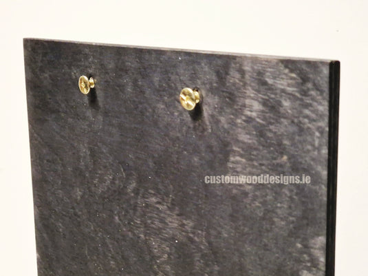 Double Sided Info Display - A5 Black x10 Custom Wood Designs CustomWoodDesignsIrelandDoublesidedA5sizePointofsaleInformationholderA5clipboardandblocksetInformationDisplayretailhospitalitycorporateCWD_6