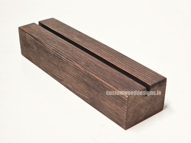 Load image into Gallery viewer, A5 Rustic Pine Display Block – Black (Pack of 10) - Custom Wood Designs
