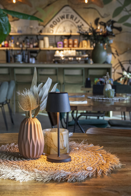 Securit® MONTE CARLO Table Lamp - Black (Pack of 8) - Custom Wood Designs