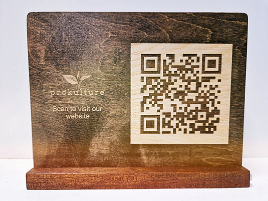 QR Display Stands A5 Brown Birch 10-1000 Custom Wood Designs CustomWoodDesignsIrelandWoodenQRCodesHospitalityQRCodesinnovativeQRCodesIrelandQRMenu_9