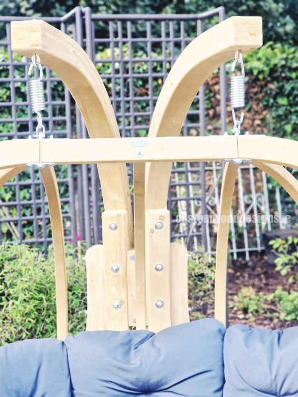 Load image into Gallery viewer, Royal Wood Hanging Chair &amp; Frame Set - Custom Wood Designs
