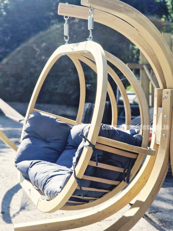 Load image into Gallery viewer, Royal Wood Hanging Chair &amp; Frame Set - Custom Wood Designs
