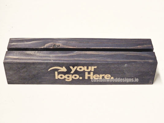 A4 Black Pine Display Block – Black (Pack of 10) - Custom Wood Designs