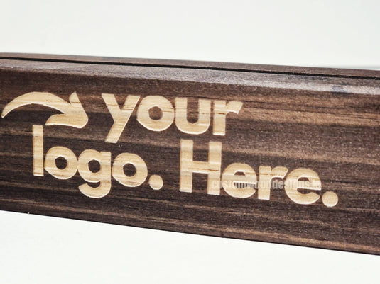 A4 Rustic Brown Pine Display Block – Black (Pack of 10) - Custom Wood Designs