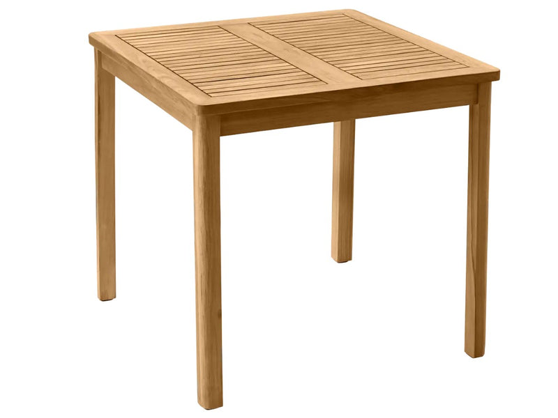 Load image into Gallery viewer, IBIZA 80x80 Solid Teak Dining Table - Custom Wood Designs IBIZA 80x80 Solid Teak Dining Table made from [material] –  [use_case] | Custom Wood Designs
