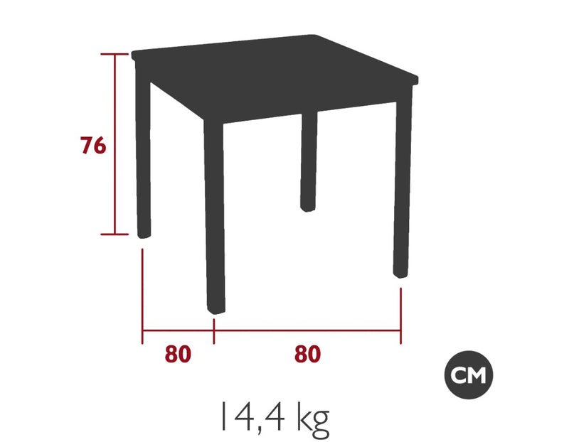 Load image into Gallery viewer, IBIZA 80x80 Solid Teak Dining Table - Custom Wood Designs IBIZA 80x80 Solid Teak Dining Table made from [material] –  [use_case] | Custom Wood Designs
