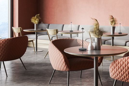 Securit® ANGELINA Table Lamp - Black (Pack of 6) - Custom Wood Designs