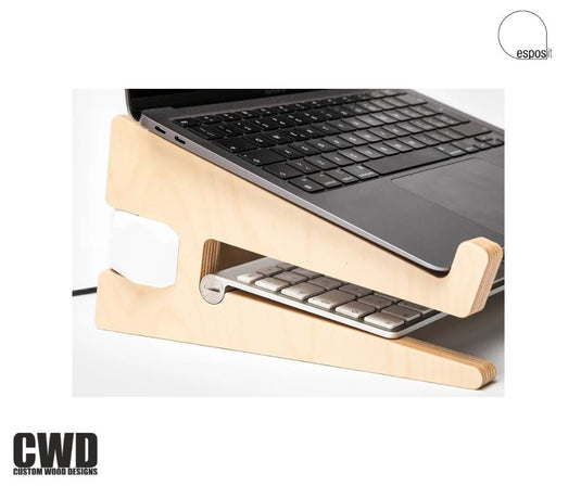 Supporto pc portatile UP+ Exclusive - Custom Wood Designs