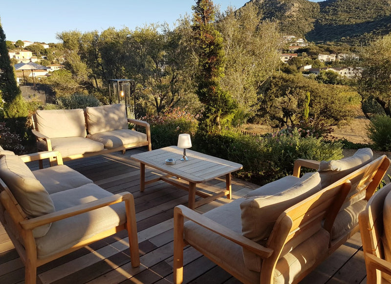 Load image into Gallery viewer, LODGE 110 x 65 cm Solid Teak Low Table - Custom Wood Designs LODGE 110 x 65 cm Solid Teak Low Table made from [material] –  [use_case] | Custom Wood Designs
