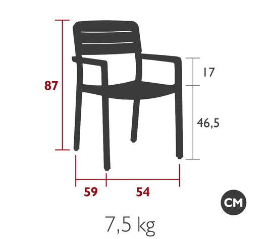 LODGE Aluminium & Teak Armchair - Custom Wood Designs LODGE Aluminium & Teak Armchair made from [material] –  [use_case] | Custom Wood Designs