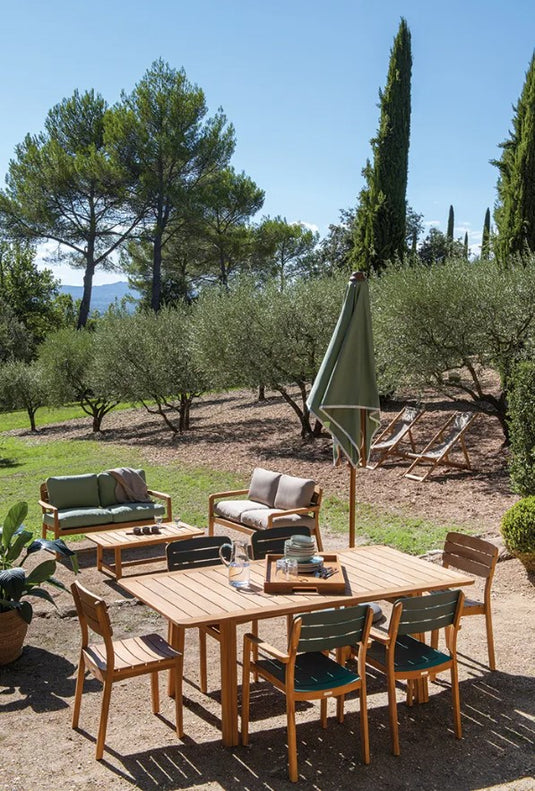 LODGE Aluminium & Teak Armchair - Custom Wood Designs LODGE Aluminium & Teak Armchair made from [material] –  [use_case] | Custom Wood Designs