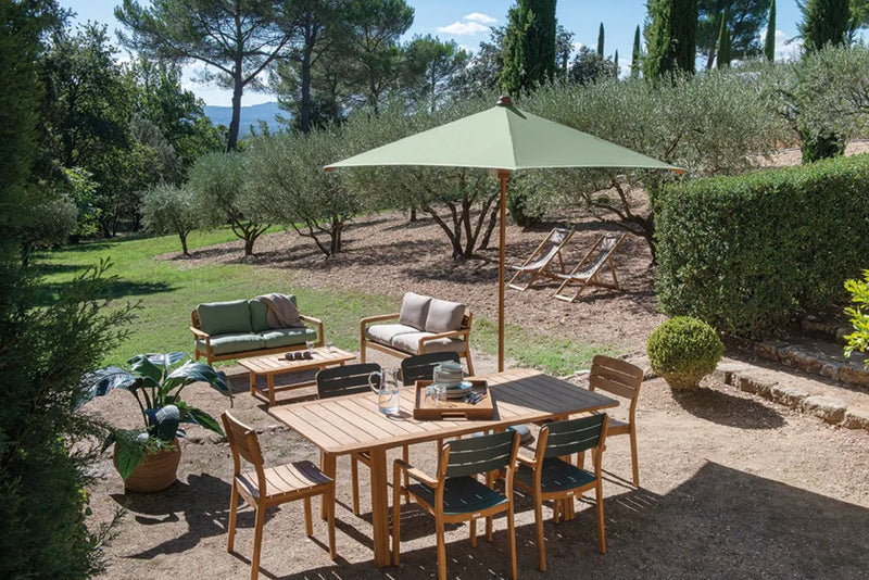 Load image into Gallery viewer, LODGE Aluminium &amp; Teak Armchair - Custom Wood Designs LODGE Aluminium &amp; Teak Armchair made from [material] –  [use_case] | Custom Wood Designs
