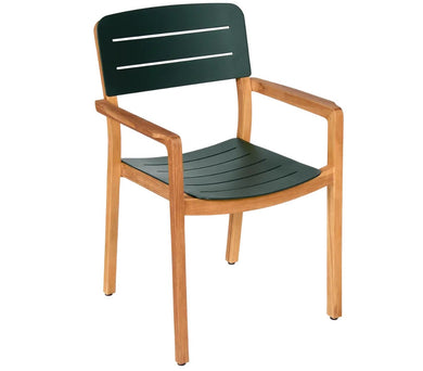 LODGE Aluminium & Teak Armchair - Custom Wood Designs LODGE Aluminium & Teak Armchair made from [material] –  [use_case] | Custom Wood Designs